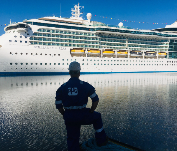 How electrostatically applied biocide-free fouling control coatings can help the cruise industry